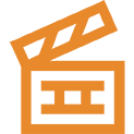 animated image of clapperboard